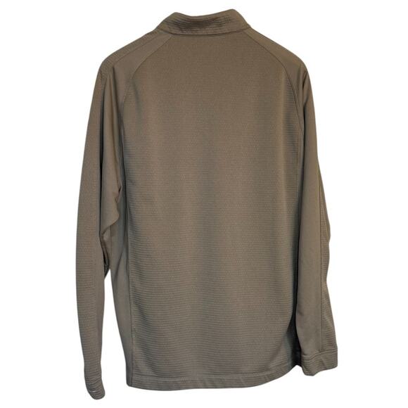 Nike Golf Pullover Men Large Brown 1/2 Zip Textured Outdoor Sports Preppy - Picture 4 of 8